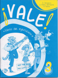 Vale 3 Workbook - Libro de ejercicios | Foreign Language and ESL Books and Games
